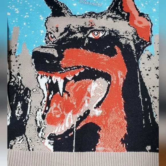 VERY RARE By‎ Raf Reyes "Rapid Dog" Knit Long Sleeve Size XL NWT - Picture 2 of 12